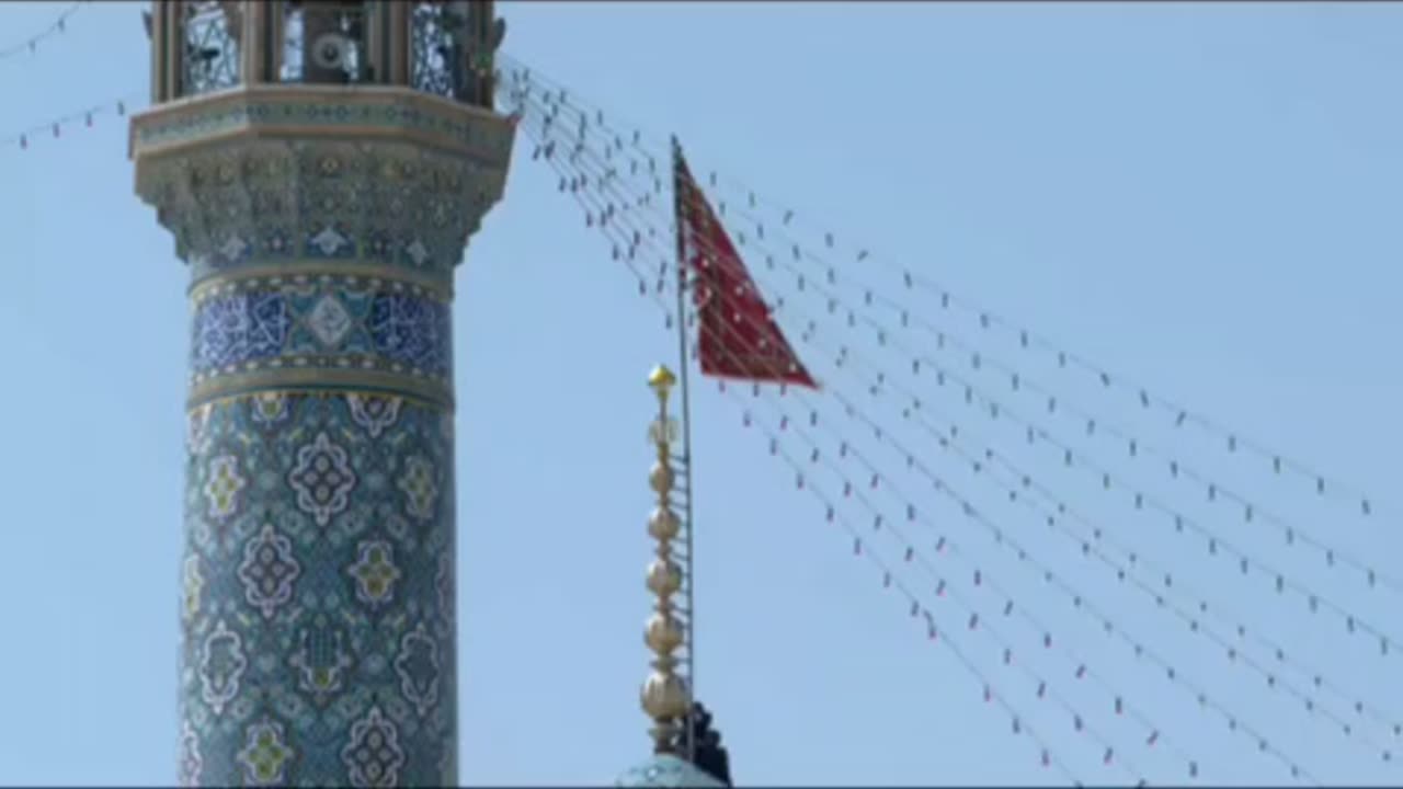 Red Flag of Vengeance Raised Over Jamkaran Mosque After Israeli Attack