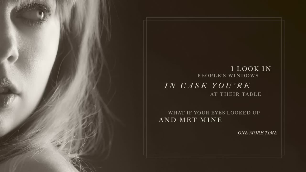 Taylor Swift - I Look in People's Windows (Official Lyric Video)