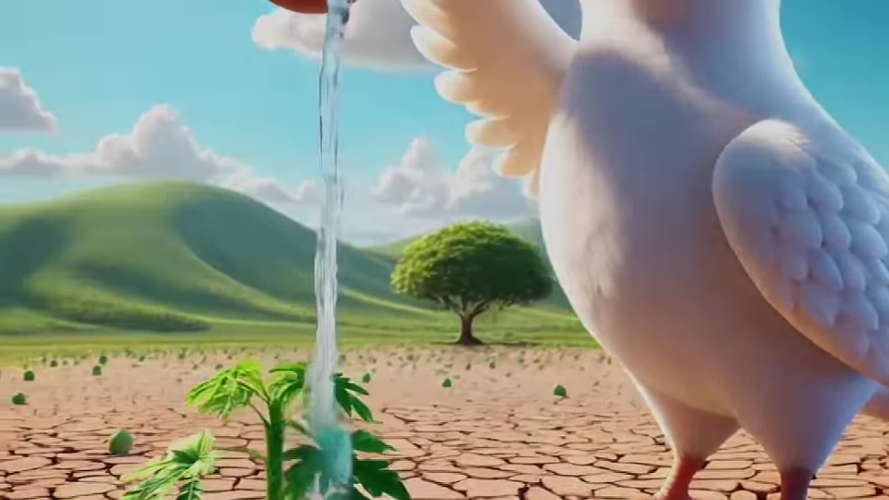 The Pigeon Planted a papaya tree in the desert 🏝️ #shorts #ai #farmer #desert #pigeon