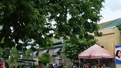 M. De Leon Street in Cabanatuan City, Nueva Ecija in the Philippines
