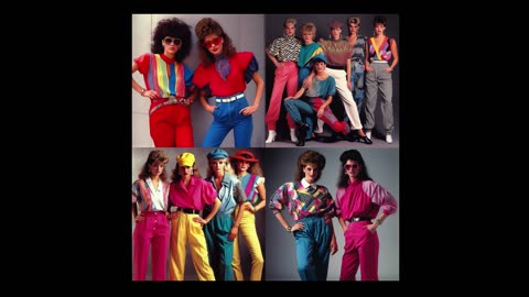 Bold & Bright Fashion Trends of the 1980's Vintage History Vault Films.