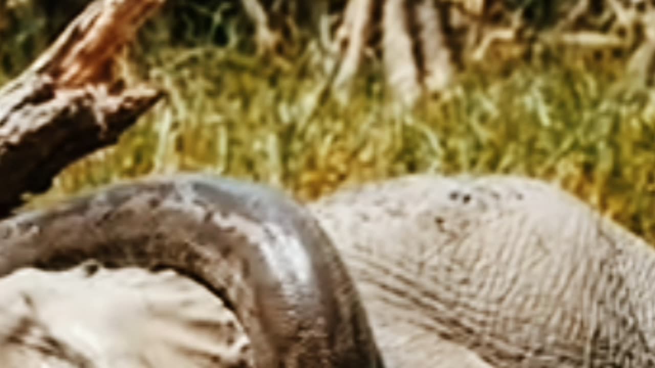 Mother elephant attacked by giant python,baby elephant call for rescue.#rumble, #grumble, #royalrumble,#grumble