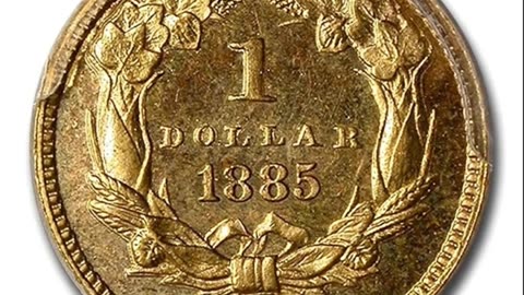1885 $1 INDIAN HEAD GOLD PR‑65+ CAMEO