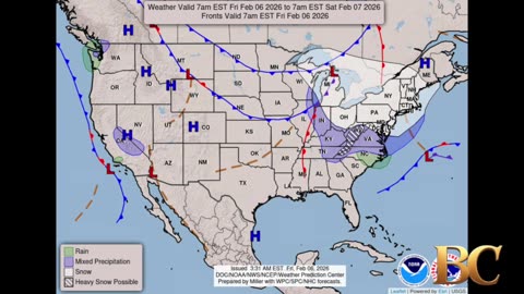 National Weather Forecast (February 6, 2026)