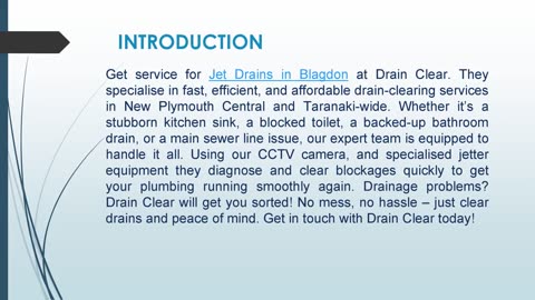 Get service for Jet Drains in Blagdon