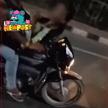 VIDEO: Romance on a bike!