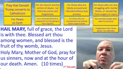 Mary's Daily Live Holy Rosary Prayer at 8:00 p.m. EDT 05/29/2025