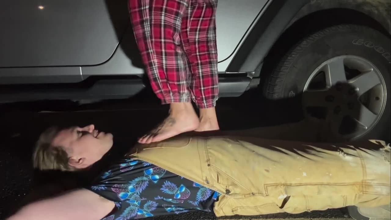 Girl trample full body