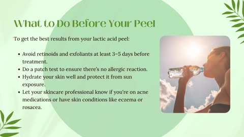 What to Expect Before & After a Lactic Acid Peel