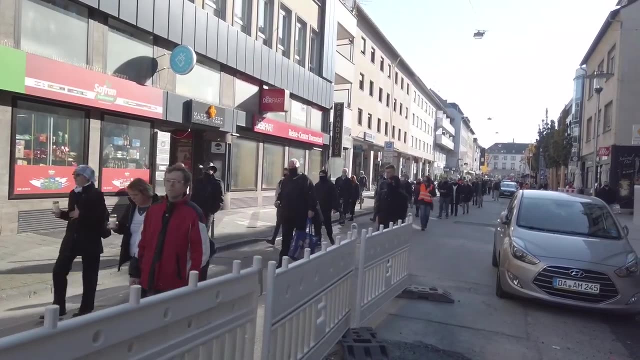 Darmstadt - Trauermarsch in Gedenken an unsere Demokratie - Demo-Re-Upload - 31.10.2020