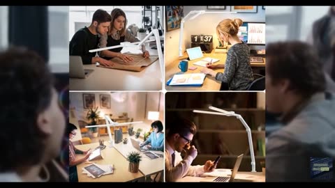 KableRika Desk Lamp,Double Head Desk Lamp with Clamp,24W Led Desk Lights for Hom