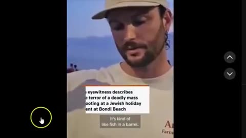 Bondi Beach Shooting Eyewitness: "Um, uh, I guess, from what I heard..."