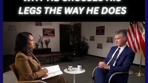 This explains why Gavin crosses his legs in interviews!