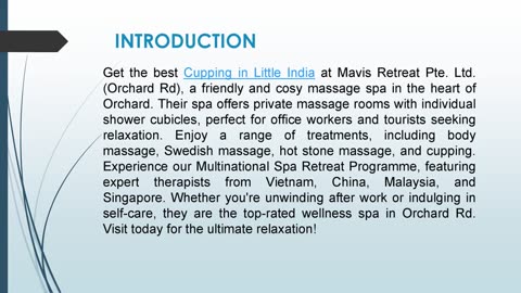 Get the best Cupping in Little India