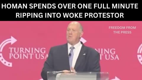 “Get Out of Here, You Loser”: Tom Homan Obliterates Pathetic Heckler