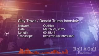 Interview Clay Travis of OutKick Interviews Donald Trump on Air Force One - March 22, 2025