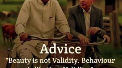 "Beauty Fades, Behaviour Lasts"