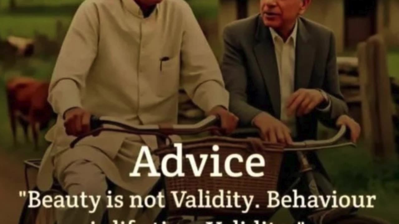 "Beauty Fades, Behaviour Lasts"