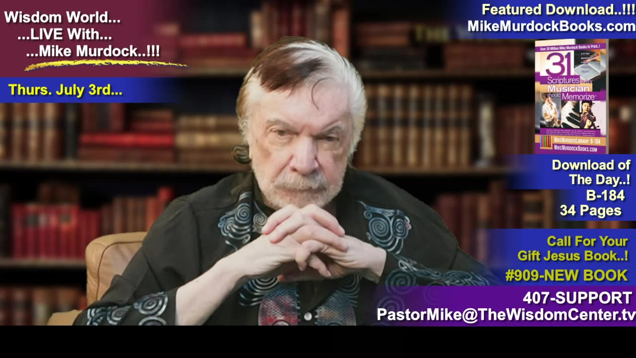Re-Air: Wisdom World LIVE With Mike Murdock..!!!