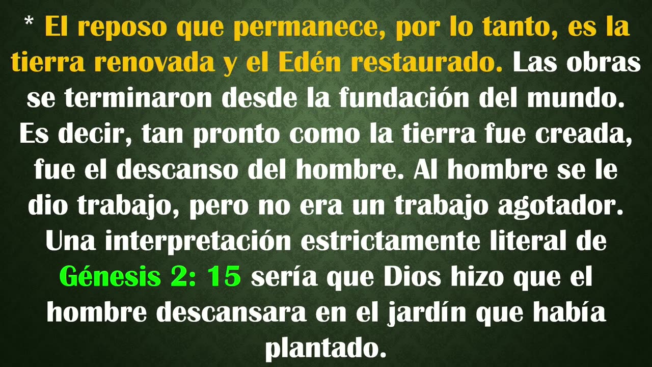 7. El Séptimo Día: Reposando con Jehová - Pr. John Lopera