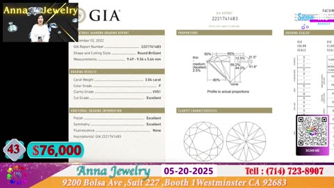 Anna Jewelry 05-20-2025 | Nu Trang Cao Cap - Hot Xoan GIA - Phuoc Loc Tho #annajewelry #welivecali