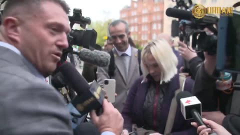 Tommy Robinson had a run in with a Sky News reporter outside his trial