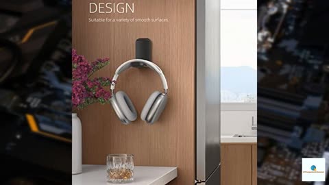 Lamicall Headphone Stand, Sticky Headset Hanger - Adhesive Headphone Holder Hook Mount, He