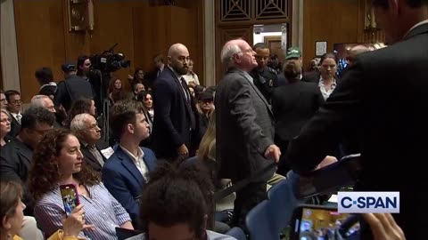 Ben & Jerry’s co-founder Ben Cohen thrown out for heckling RFK Jr. during a hearing.
