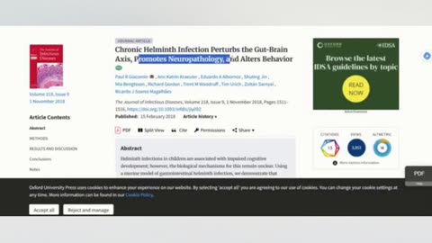 The Impact of Parasites on Cognitive Function and Behavior