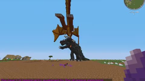 Minecraft mob battle smaug vs mobzilla
