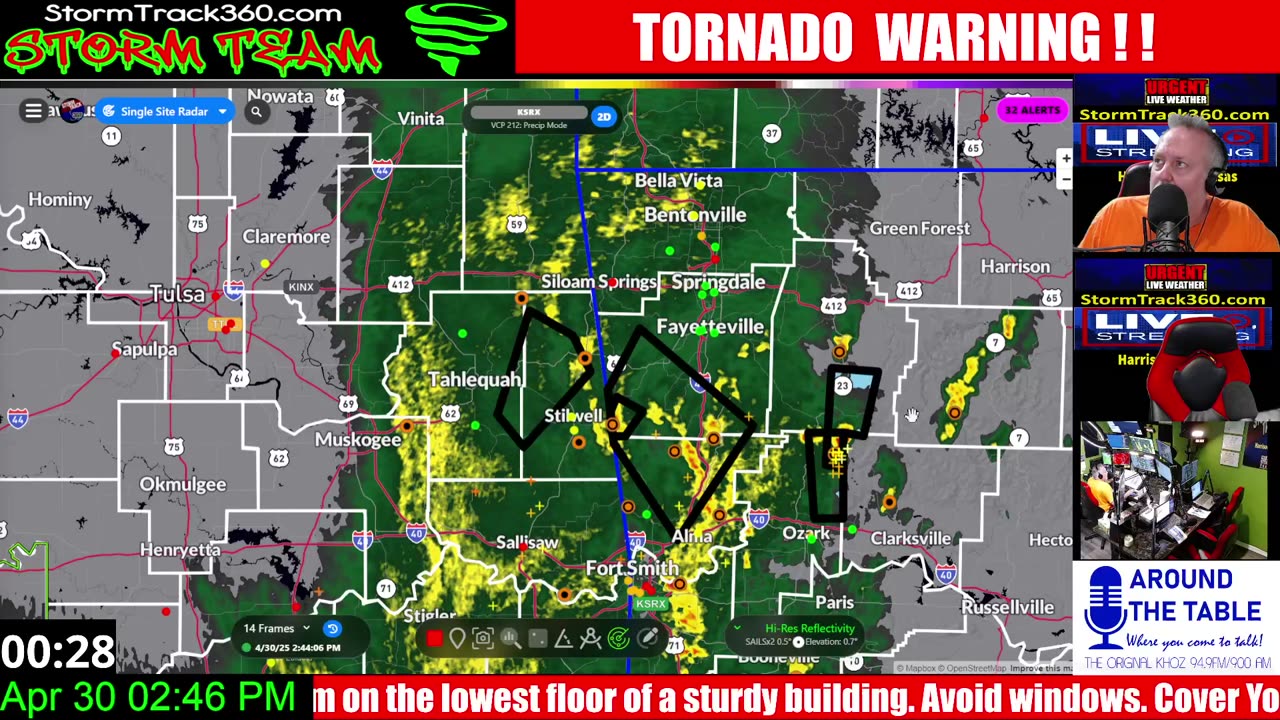 LIVE SEVERE WEATHER COVERAGE - Arkansas & Missouri Ozarks