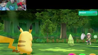 Carson gaming play Pokémon let go Pikachu