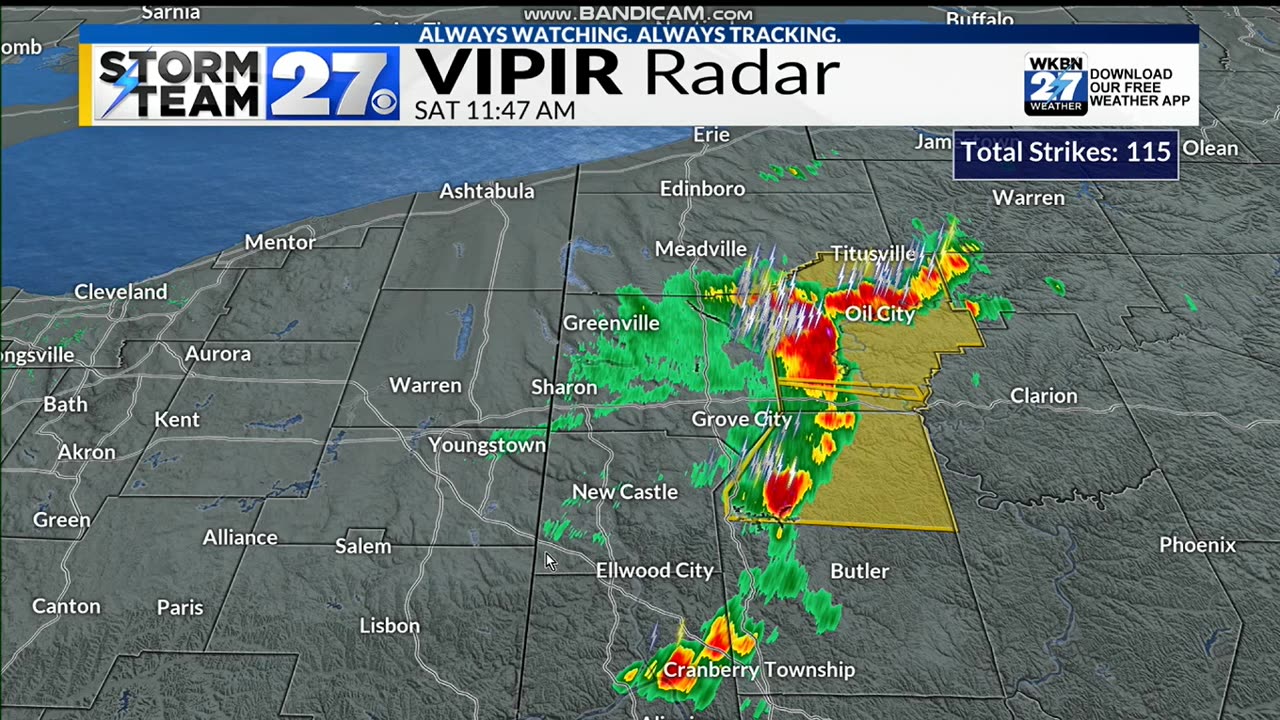 JUNE 28 2025 WKBN 27 FIRST NEWS TRACKING SEVERE WEATHER PART 4