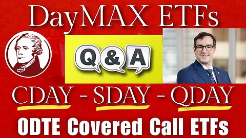 Hamilton DAYMAX Covered Call ETFs FULL Q&A w/Nick Piquard - Everything you Need to Know!