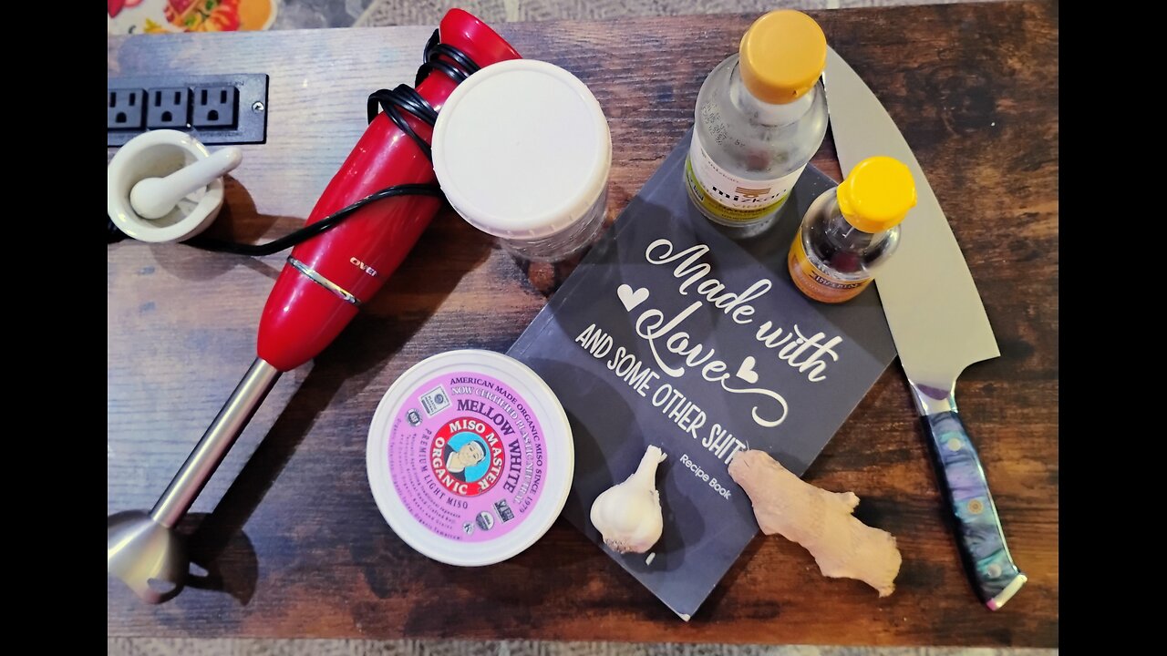 Super quick, extremely nutritious Miso salad dressing