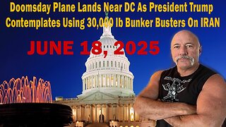 Doomsday Plane Lands Near DC As President Trump Contemplates Using 30,000 lb Bunker Busters On IRAN