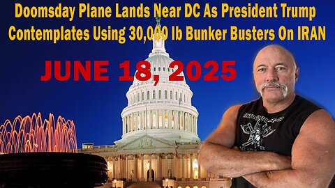 Doomsday Plane Lands Near DC As President Trump Contemplates Using 30,000 lb Bunker Busters On IRAN