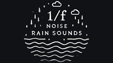 1/f Fluctuation Rain Sounds | 6 Hours of Black Screen BGM | Supports Deep Sleep and Focus