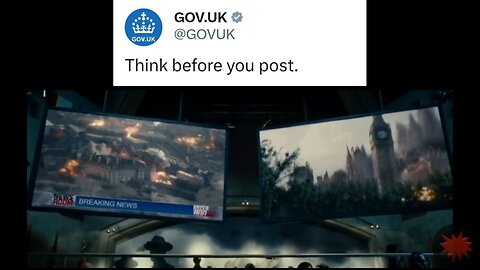 GOV.UK: "Think before you post."