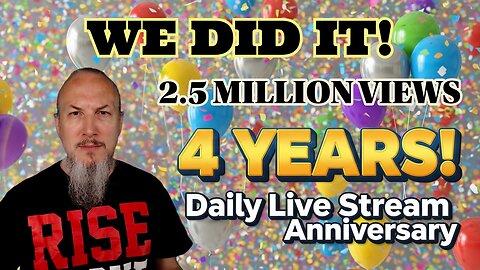We Did It! 2.5 MILLION Views, 10,000+ Subs & 4 Years Daily! (LIVE Celebration)