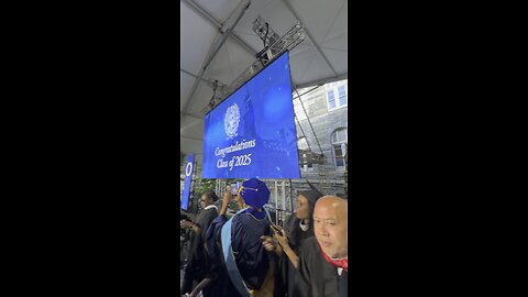 Gemach DAO on stage at Georgetown University Commencement