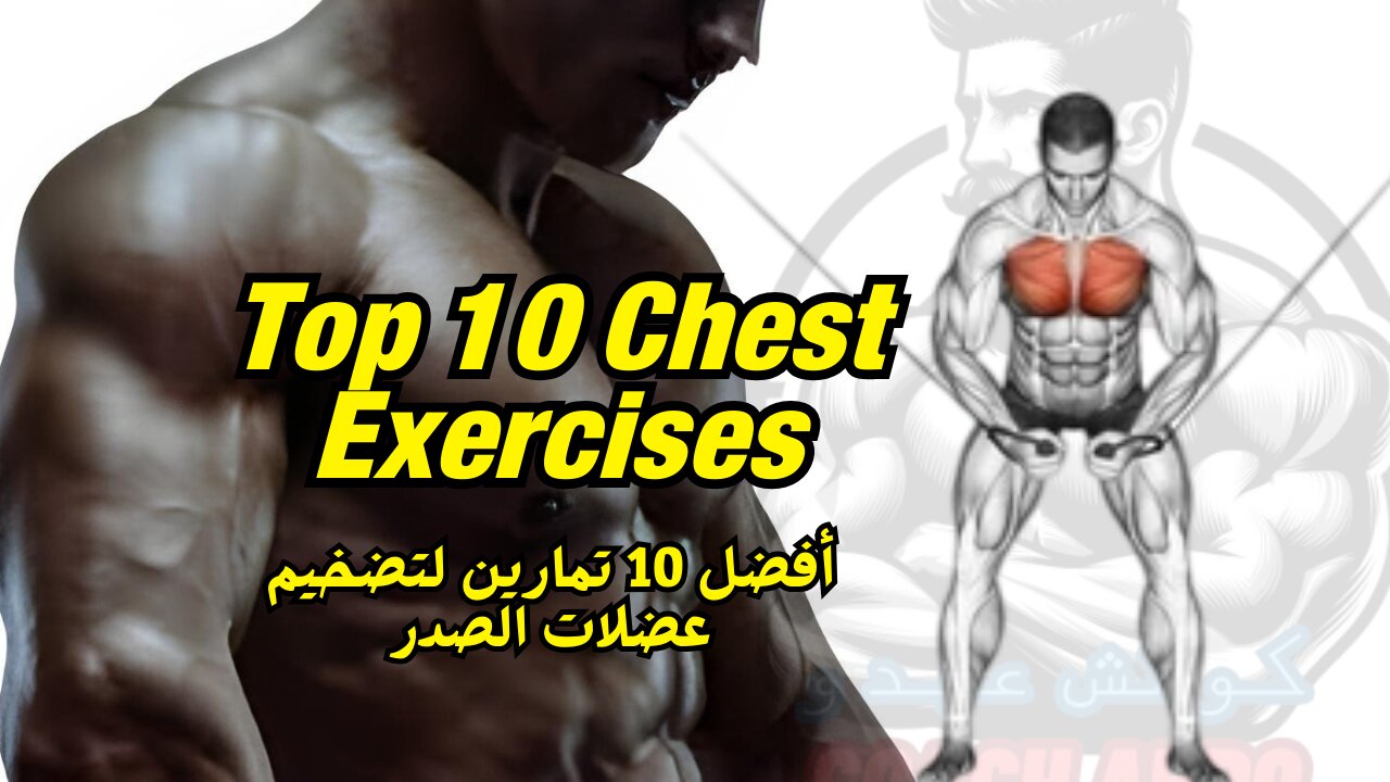 Top 10 Chest Exercises | أفضل 10 تمارين لتضخيم عضلات الصدر 💥💪