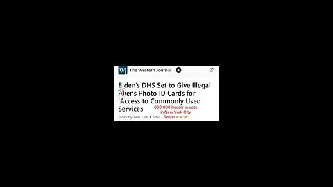 FLASHBACK: Biden gave illegals I.D.’s