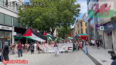 Stop Arming Genocide, March, Cardiff, Wales