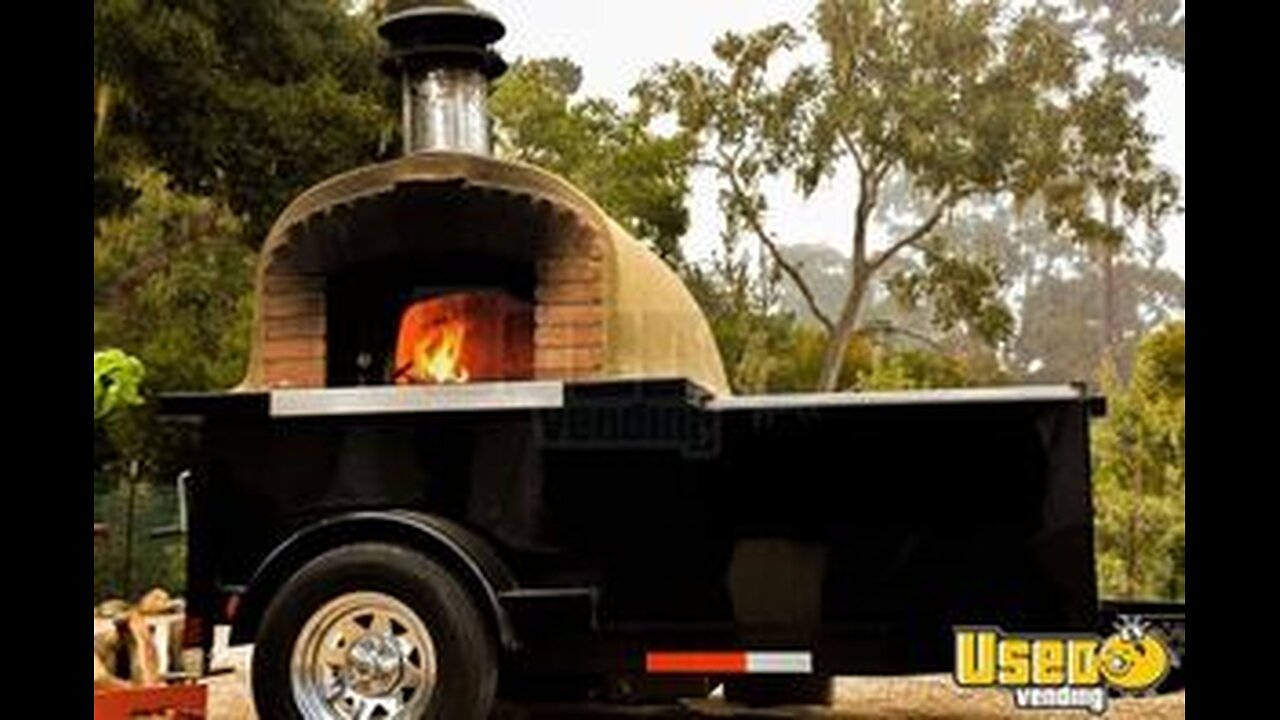 2009 6.5' x 9' Pizza Trailer with Wood- Fired Forno Bravo / Fire Within Oven
