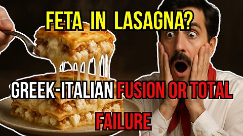 Feta in Lasagna - Greek-Italian Fusion or Epic Failure