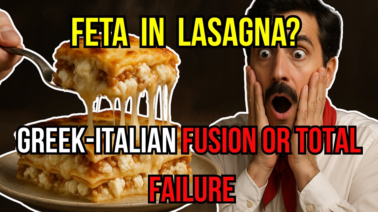 Feta in Lasagna - Greek-Italian Fusion or Epic Failure