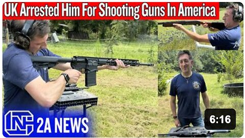 Man ARRESTED In UK After Posting Picture Holding A Gun IN AMERICA