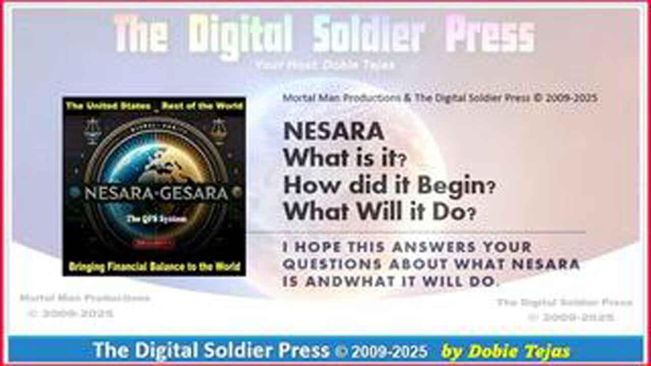 NESARA-GESARA UPDATE 2025: WHAT IS IT? HOW DID IT BEGIN? WHAT WILL IT DO?