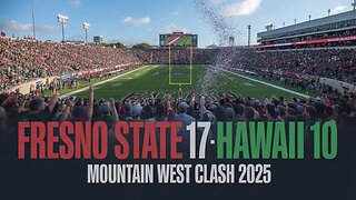 Fresno State vs Hawaii | Bulldogs Win 17-10 | Mountain West Football 2025